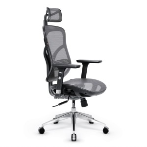 Fotel ergonomiczny Diablo V-Basic : czarno-szary