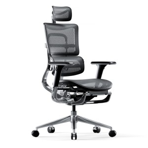 Fotel ergonomiczny DIABLO V-MASTER: czarno-szary