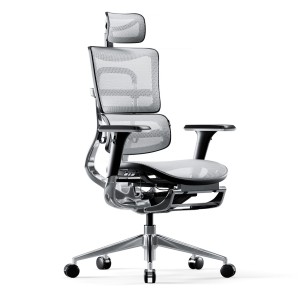 Fotel ergonomiczny Diablo V-Master: czarno-biały