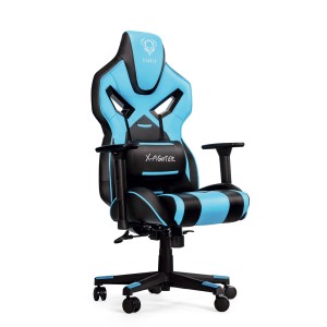 Fotel gamingowy Diablo X-Fighter Normal Size, czarno-niebieski