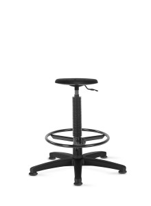 Taboret GOLIAT PU RB-BL TS02 Wysoki 