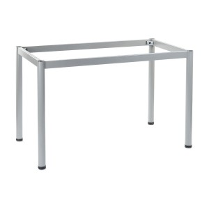 Stelaż biurka / stołu z nogą okrągłą, NY-A057/136/O - 136x76 cm, alu