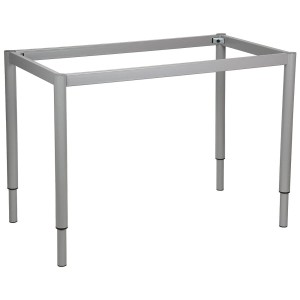 Stelaż biurka / stołu z nogą okrągłą, NY-A057/O regulowany - 156x66 cm, alu
