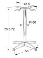 SH-7003-1/A aluminium - 58x58 cm_2