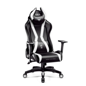 Fotel gamingowy Diablo X-Horn 2.0 Normal Size czarno-biały