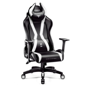 Fotel gamingowy Diablo X-Horn 2.0 King Size czarno-biały