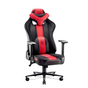 Fotel gamingowy Diablo X-Player 2.0 materiałowy Normal Size: Karmazynowo-antracytowy