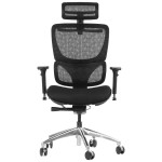 Fotel ergonomiczny ErgoLine, ErgoNew S1A siedzisko tkaninowe oparcie siatkowe