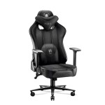 Fotel gamingowy Diablo X-Player 2.0 materiałowy Normal Size: Czarno-czarny