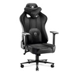 Fotel gamingowy Diablo X-Player 2.0 materiałowy King Size: Czarno-czarny