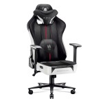 Fotel gamingowy Diablo X-Player 2.0 materiałowy King Size: Biało-czarny